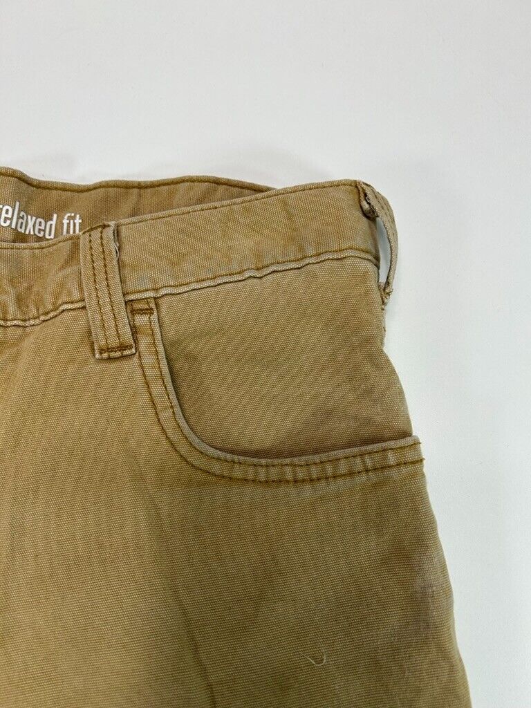 Carhartt Relaxed Fit Canvas Work Wear Five Pocket Pants Pants Size 30W Beige