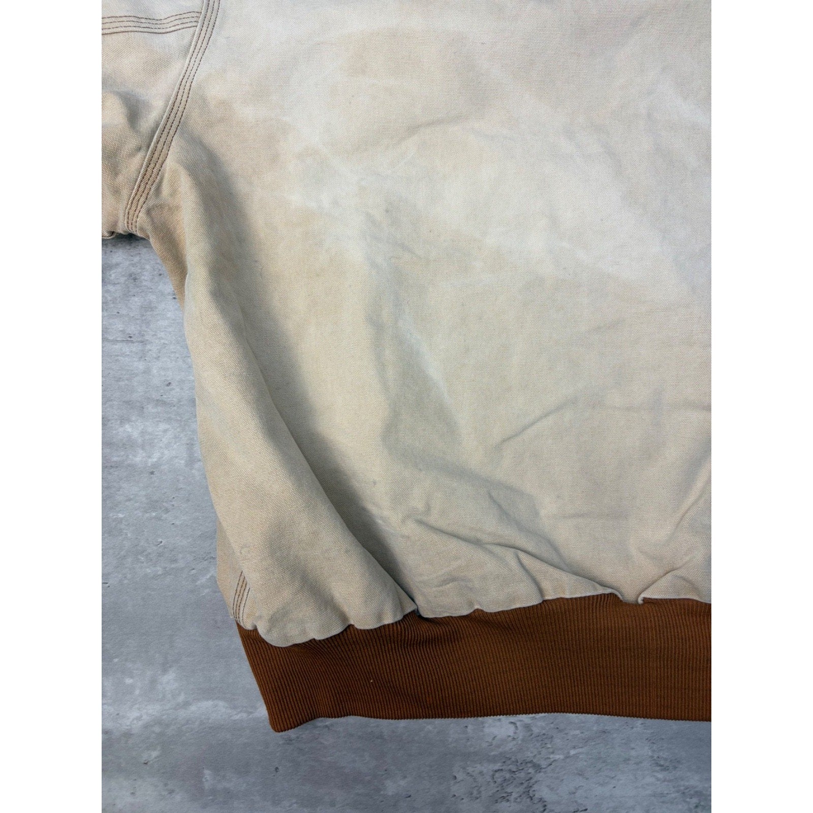 Vintage Carhartt Workwear Thermal Lined Hooded Bomber Jacket Sz 3XL J03 BRN