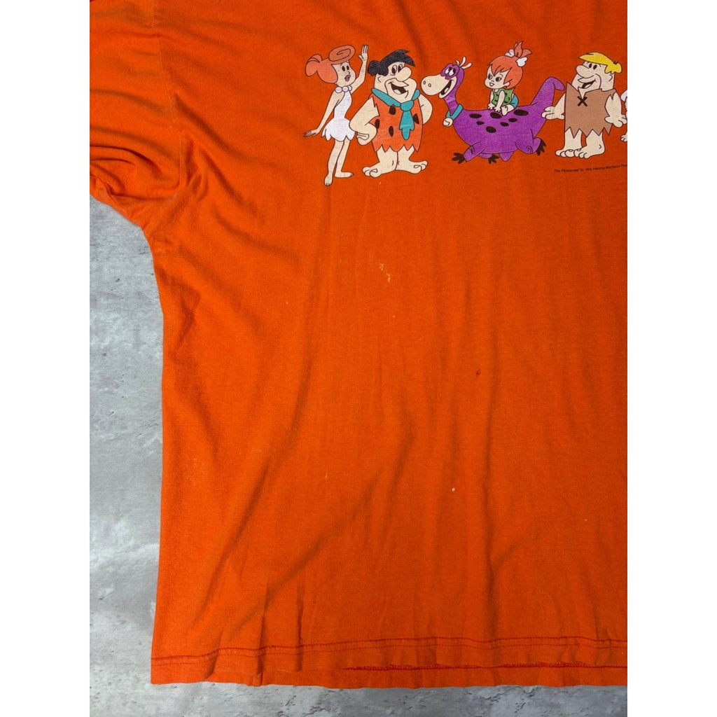 Vintage 1993 Flintstones Cartoon Character Graphic Tv Show Promo T-Shirt Size XL
