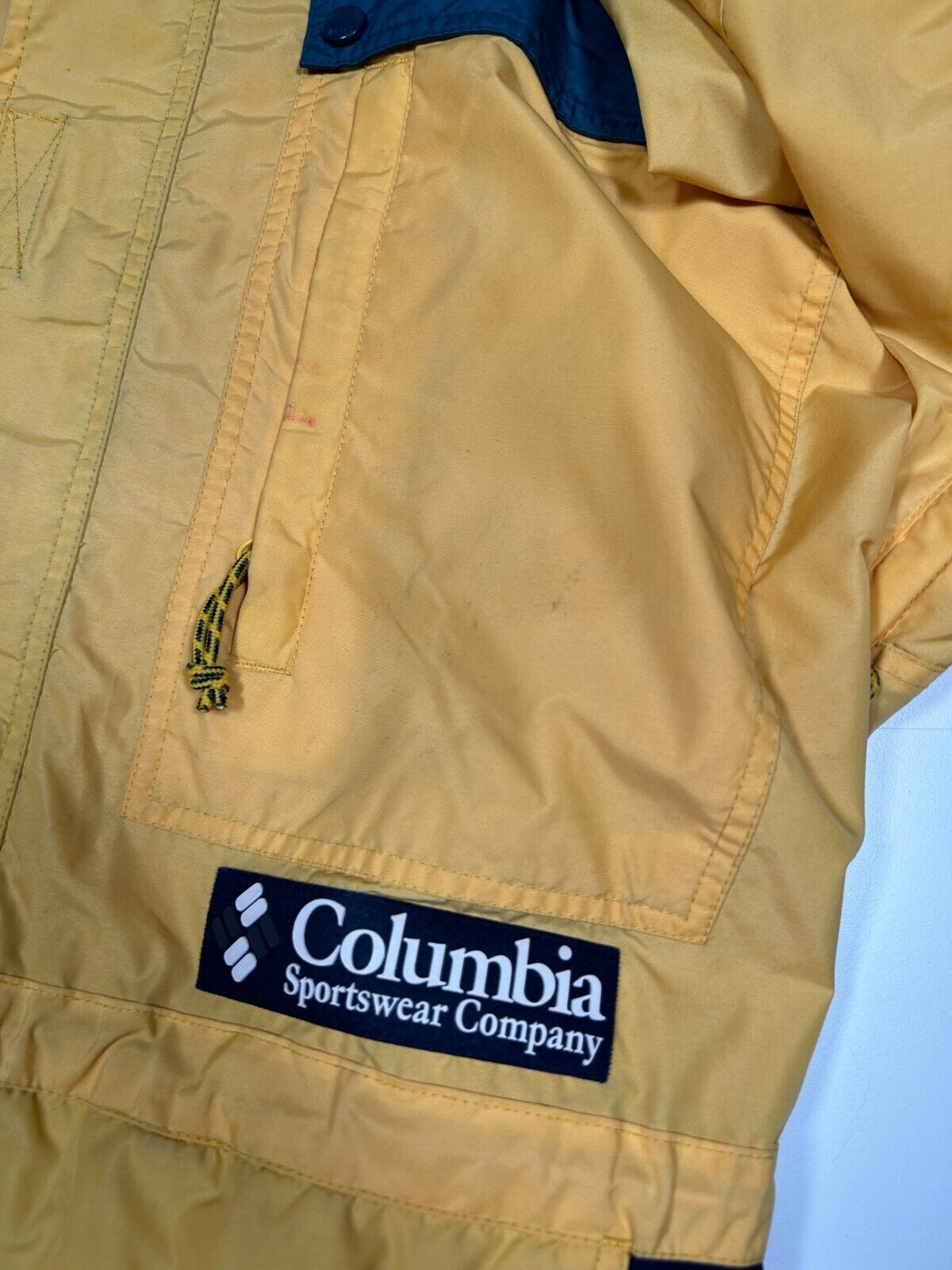 Vintage 90s Columbia Ascent 1/2 Zip Tri Colour Anorak Windbreaker Jacket Sz XL