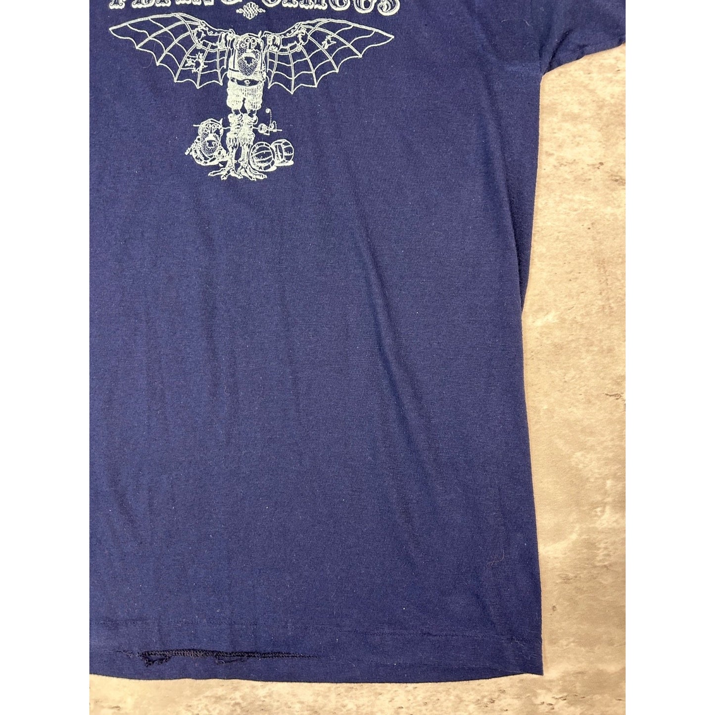 Vintage 80s/90s The Flying Circus Graphic Spellout T-Shirt Size Large