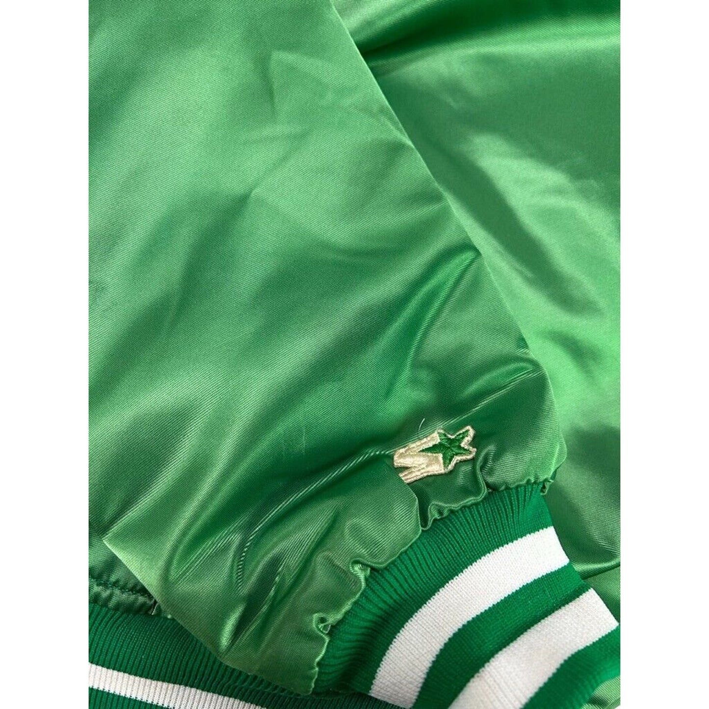 Vintage 80s Boston Celtics NBA Embroidered Starter Varsity Jacket Size Large