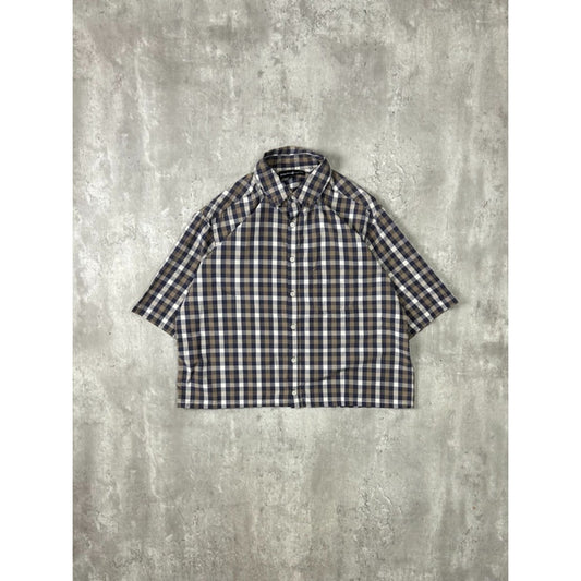 Vintage Beverly Hills Polo Club Reworked Cropped Button Up Shirt Size XLT