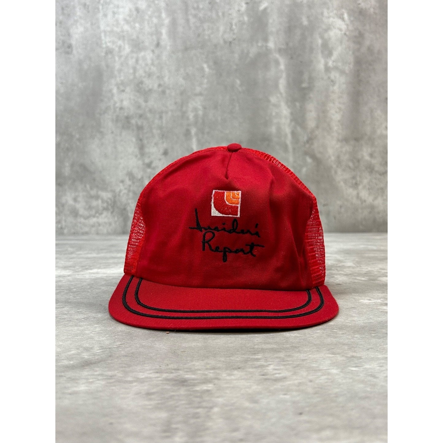 Vintage 90s PC Insiders Report Embroidered Spellout Trucker Snapback Hat OSFA