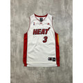 2000s Dwayne Wade #3 Miami Heat NBA Stitched Adidas Basketball Jersey Sz Medium