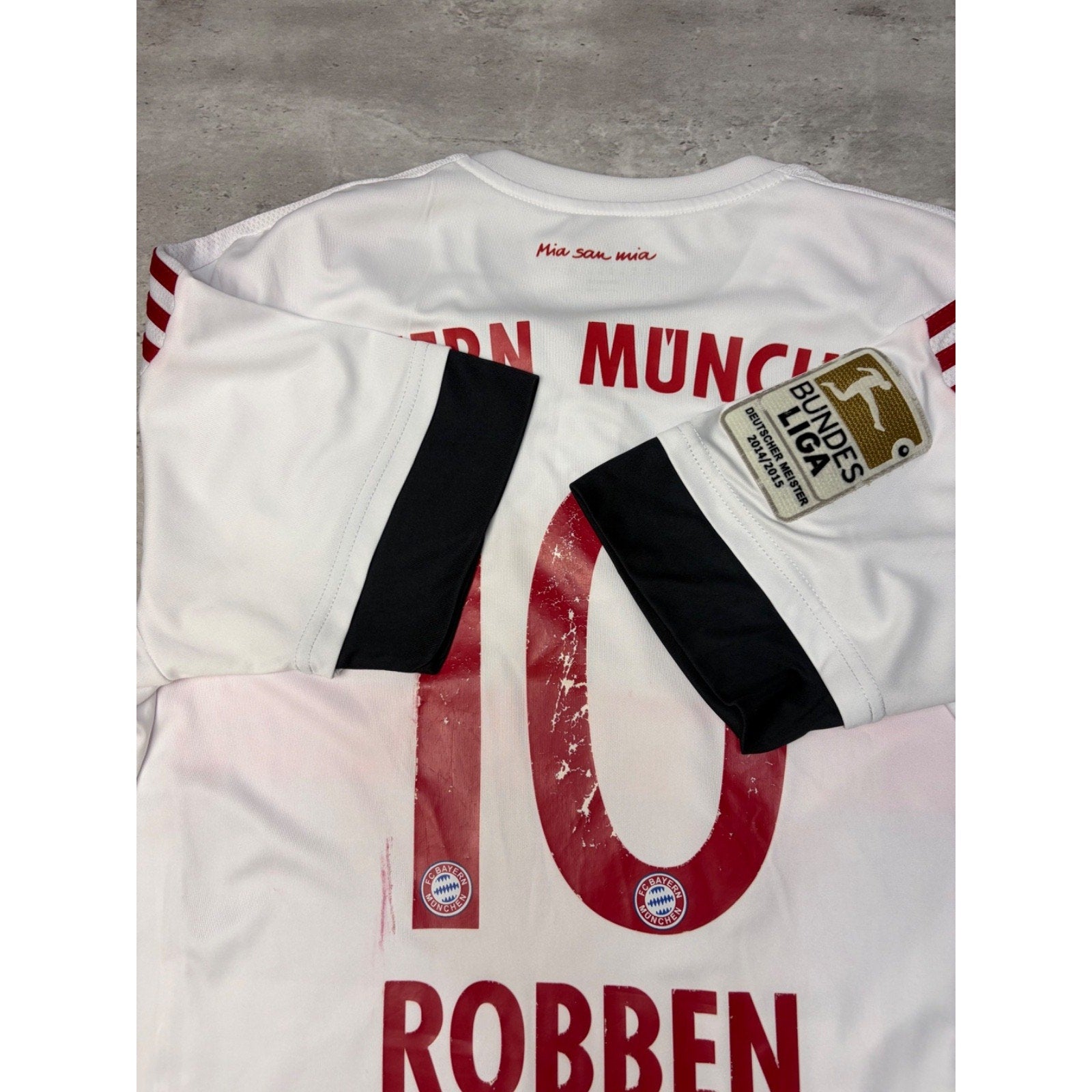 Vintage Arjen Robben #10 FC Bayern Munchen Adidas Soccer Jersey Size Medium