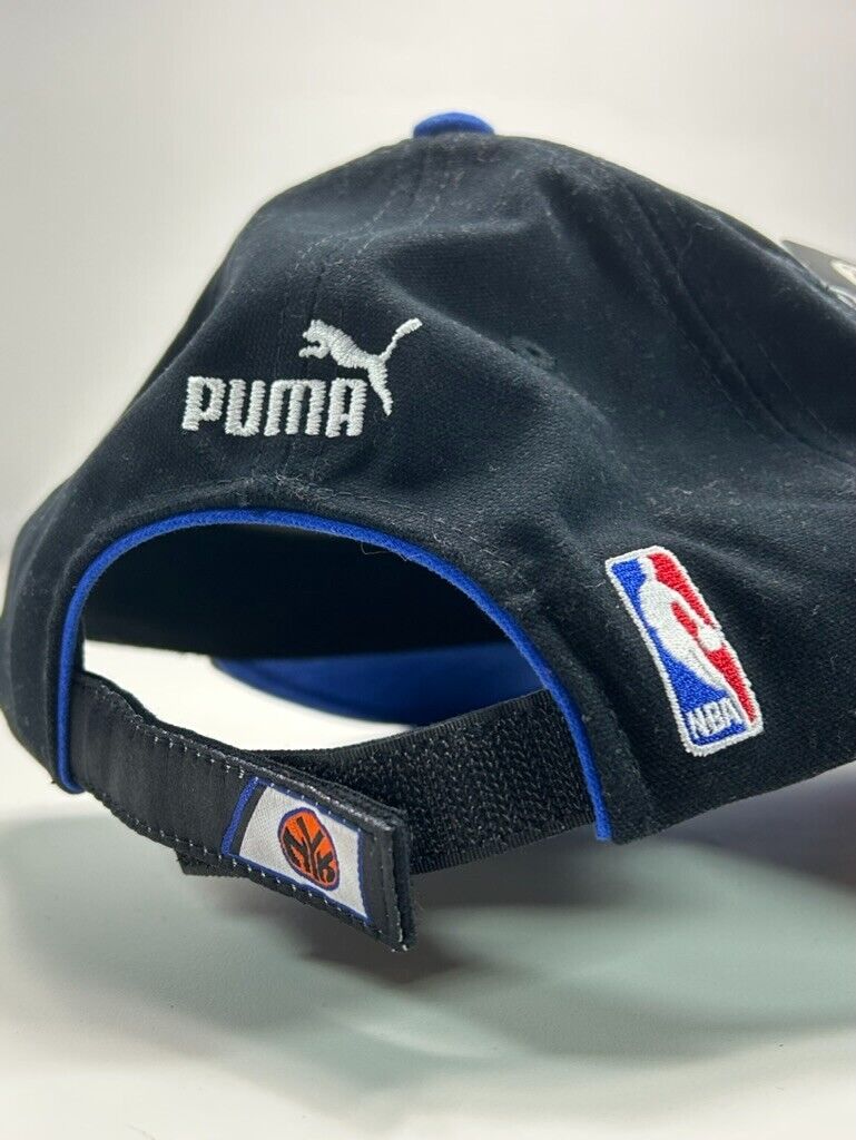 Vintage New York Knicks NBA embroidered Spell Out Puma Strapback Hat OSFA