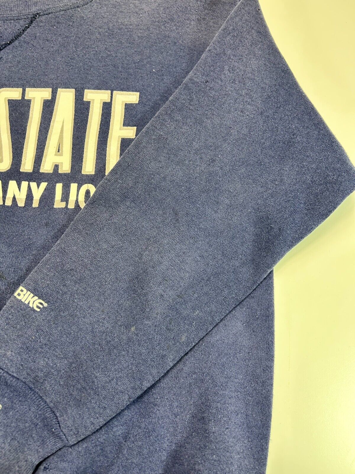 Vintage 90s Penn State Nittany Lions NCAA Spell Out Sweatshirt Size Large Blue