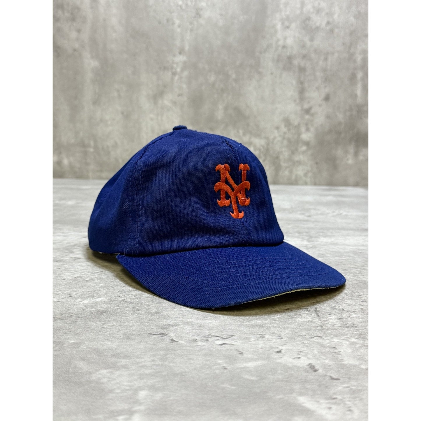 Vintage 80s New York Mets MLB Embroidered Logo Baseball Snapback Hat OSFA