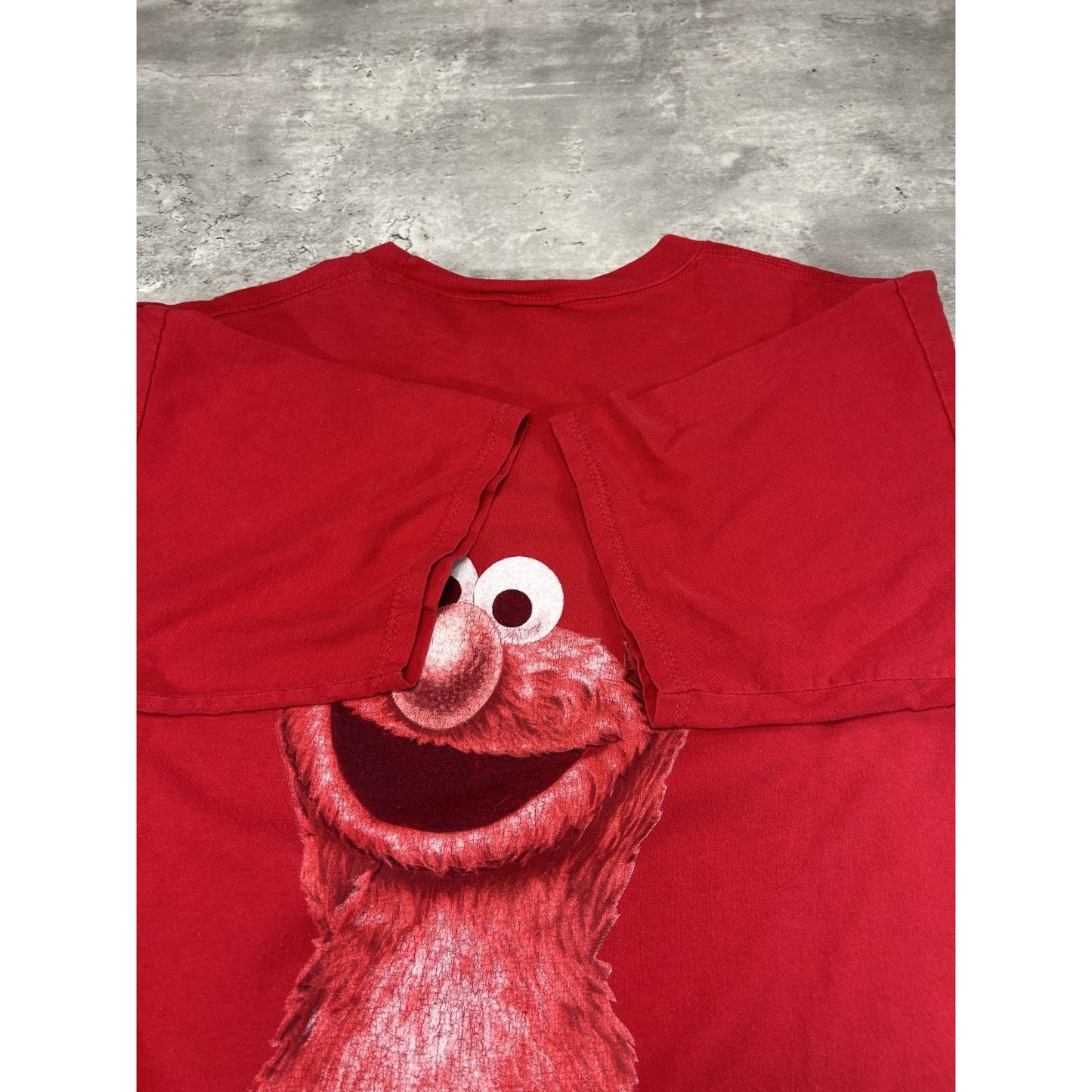 Vintage 90s Sesame Street Elmo Monster Wear Tv Show Promo T-Shirt Size XL