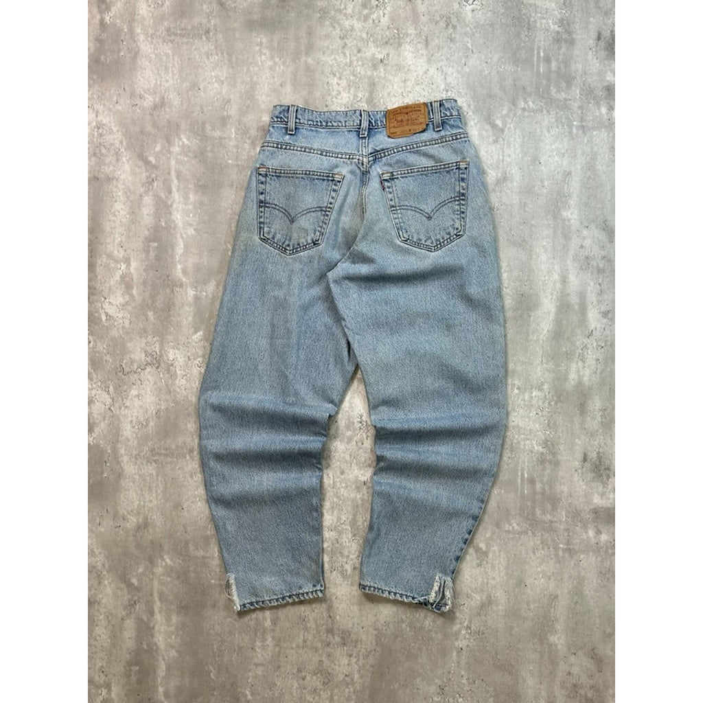 Vintage 90s Levis 560 Red Tab Loose Fit Light Wash Denim Pants Size 31