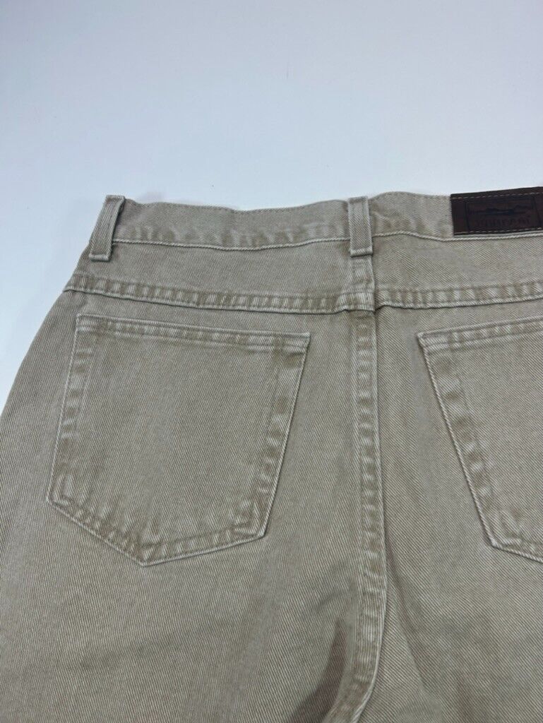 Vintage L.L. Bean Double L Classic Fit Khaki Denim Pants Size 31