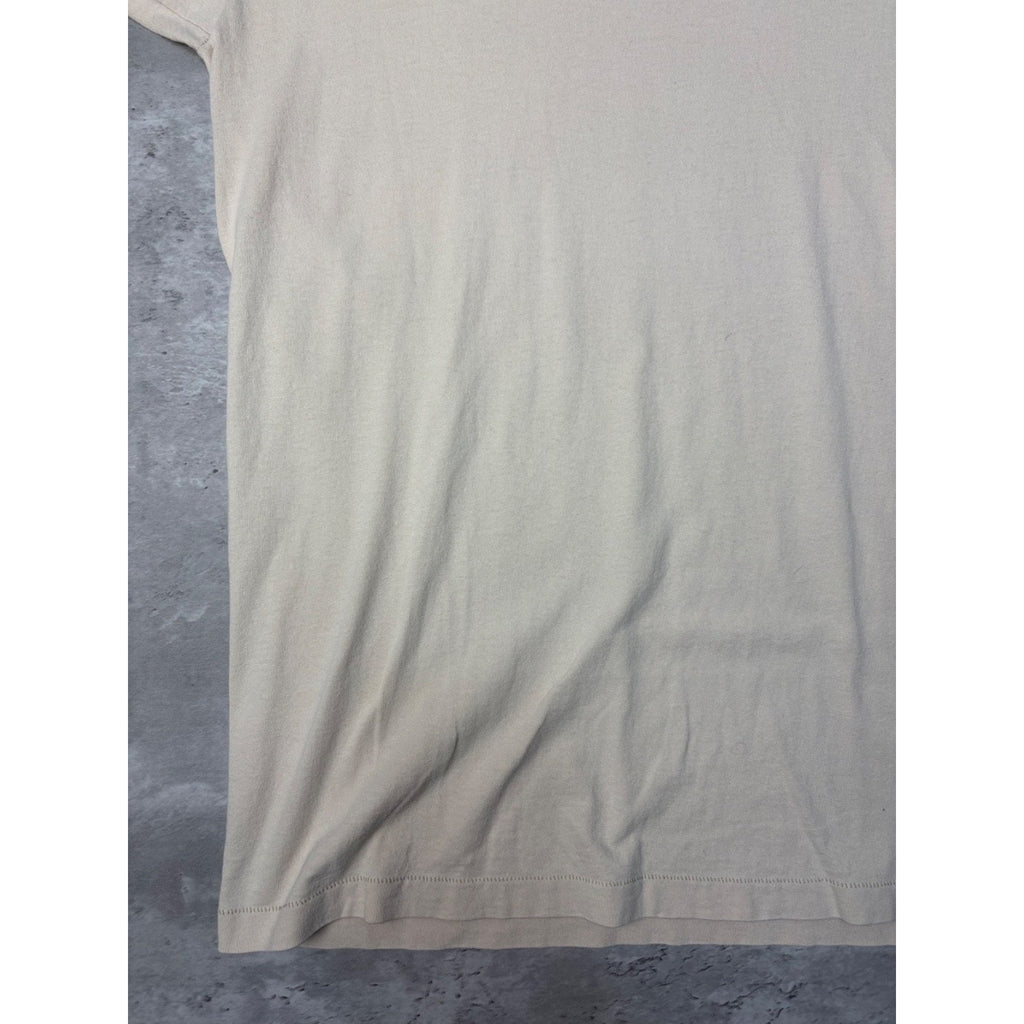 Vintage 90s Quiksilver Surfing Spellotu Graphic Earth Tone T-Shirt Size Large