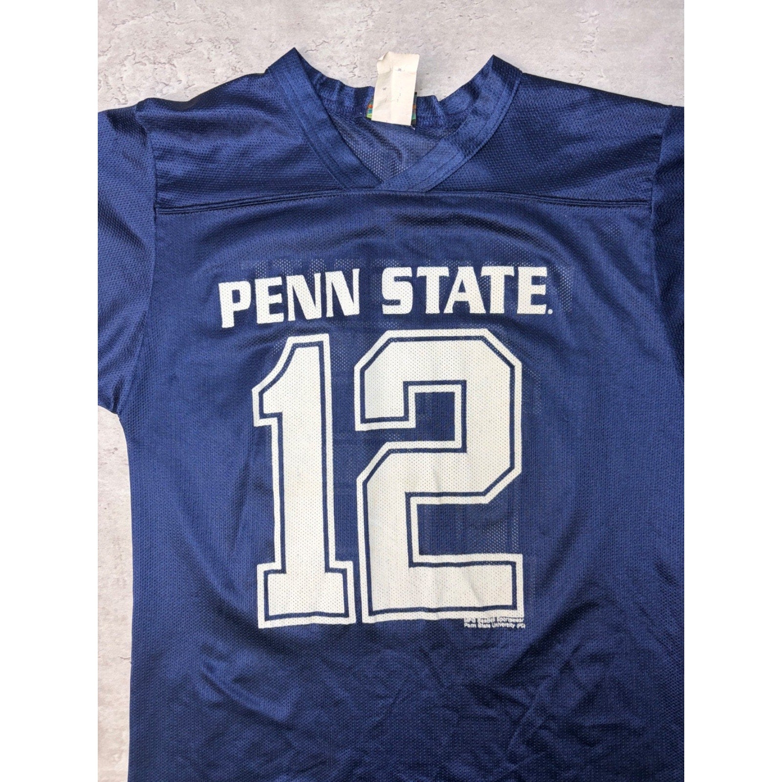 Vintage 90s Penn State Nittany Lions #12 NCAA YOUTH Football Jersey Size Large