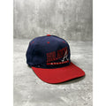 Vintage 90s Atlanta Braves MLB Embroidered Spellout Snapback Hat OSFA
