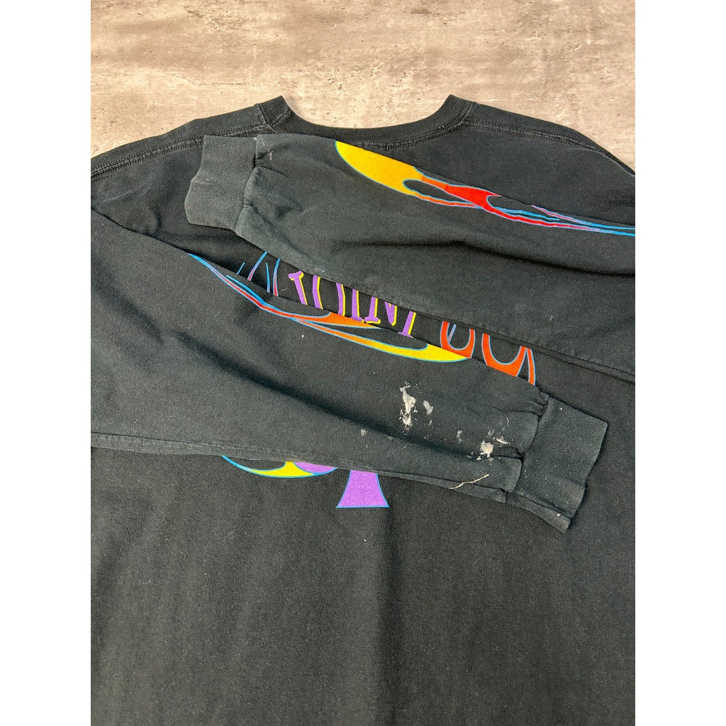 Vintage Hard Rock Cafe Las Vegas Flame Print Long Sleeve T-Shirt Size XL