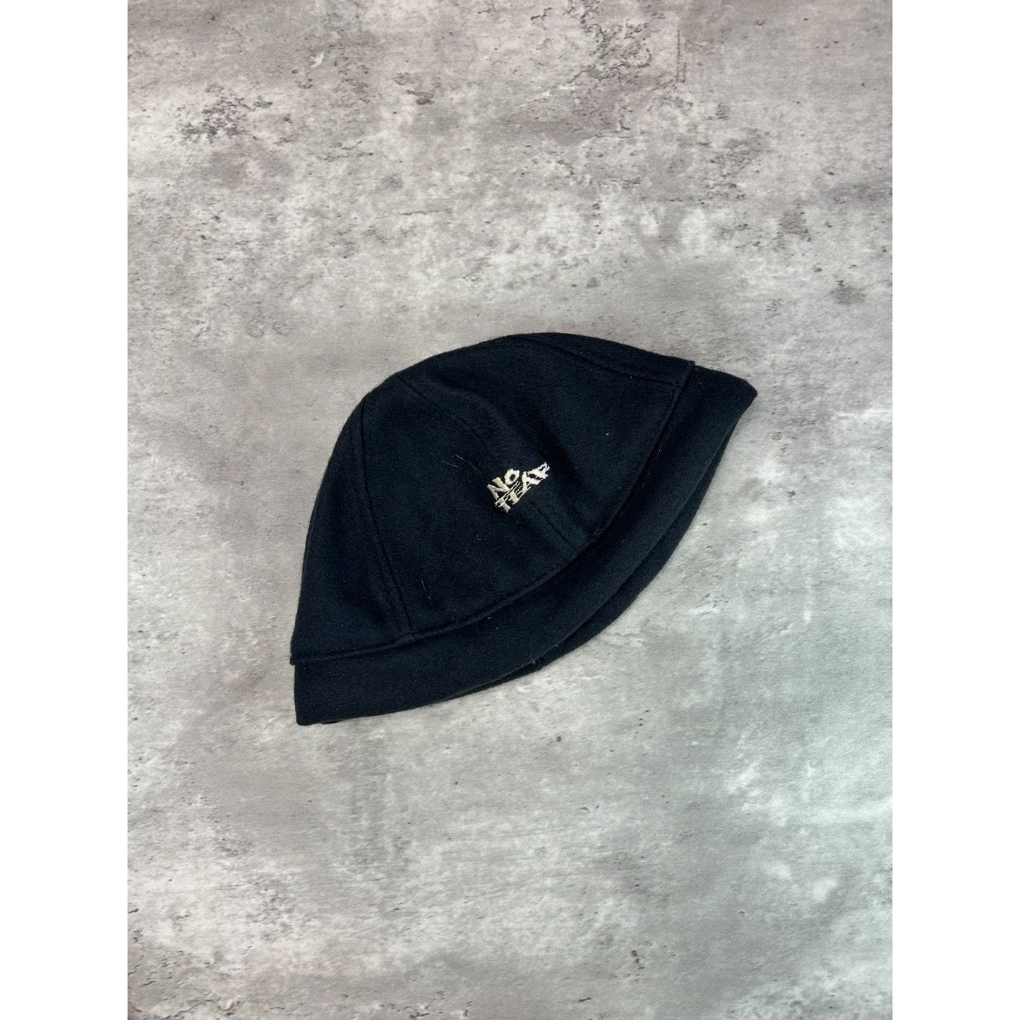 Vintage Y2K No Fear Embroidered Spellout Skull Cap Beanie Hat OSFA