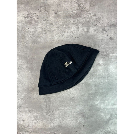 Vintage Y2K No Fear Embroidered Spellout Skull Cap Beanie Hat OSFA