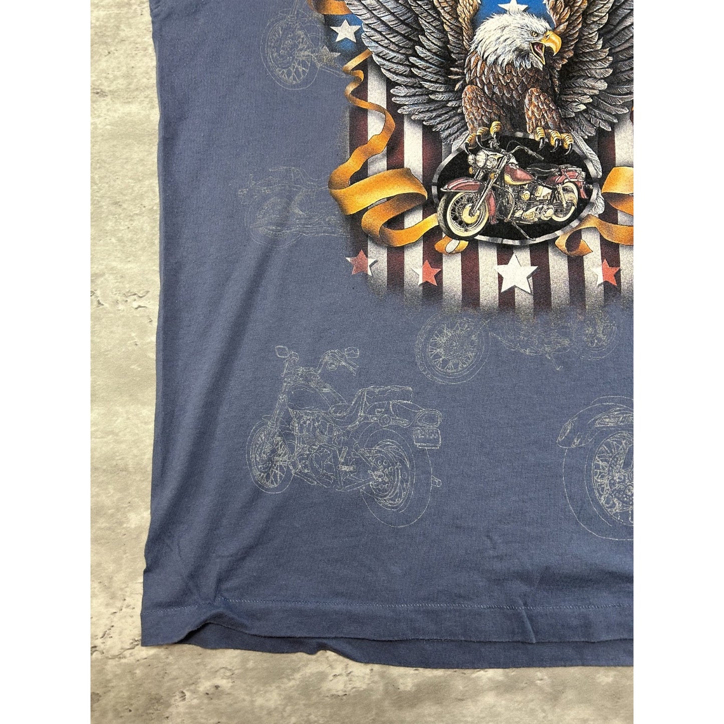 Vintage 1998 Sturgis Black Hills Rally Bald Eagle Graphic T-Shirt Size XL