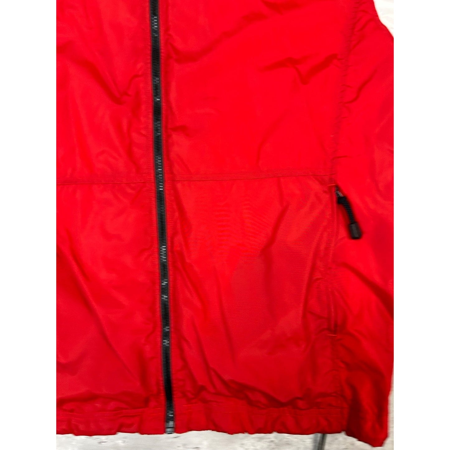 Vintage Nike Embroidered Logo Two Tone Windbreaker Jacket Size Large Red