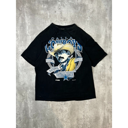 Vintage 1994 Dallas Cowboys NFL Realism Graphic Football T-Shirt Size XL Black