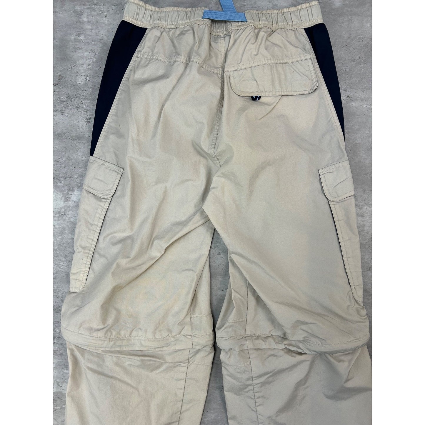 Vintage 2000s B.U.M Equipment Baggy Fit Convertible Nylon Track Pants Sz Medium