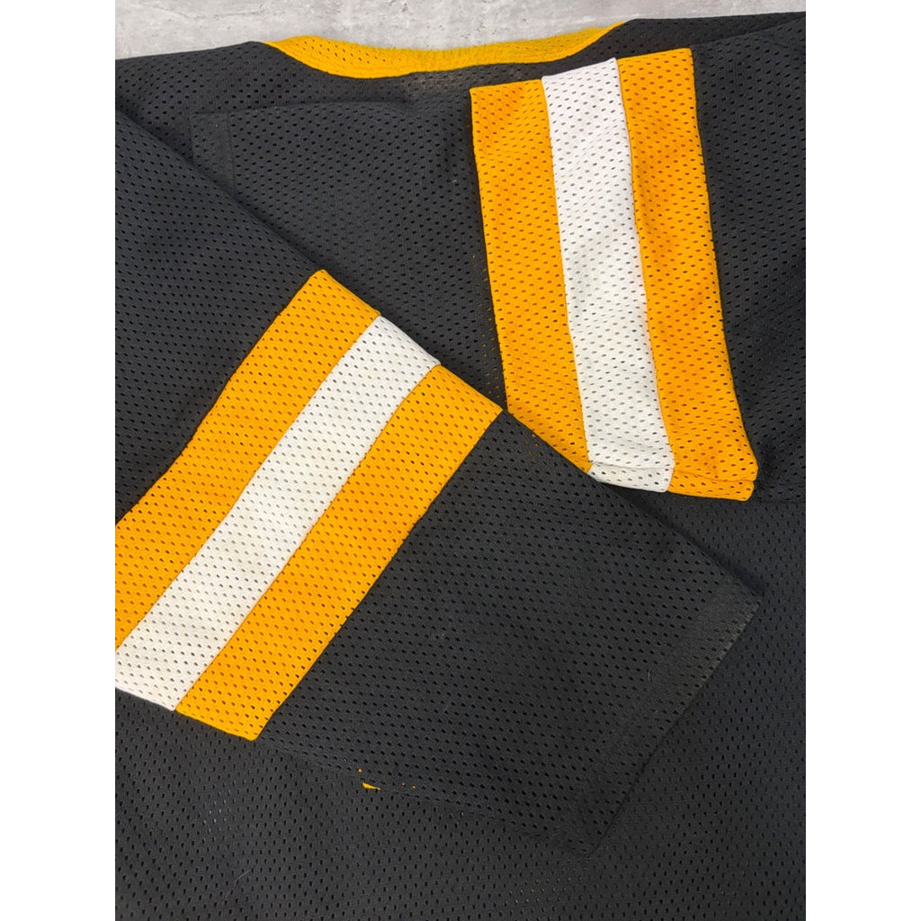 Vintage 90s Boston Bruins #5 NHL Graphic Logo Hockey Jersey Size XL