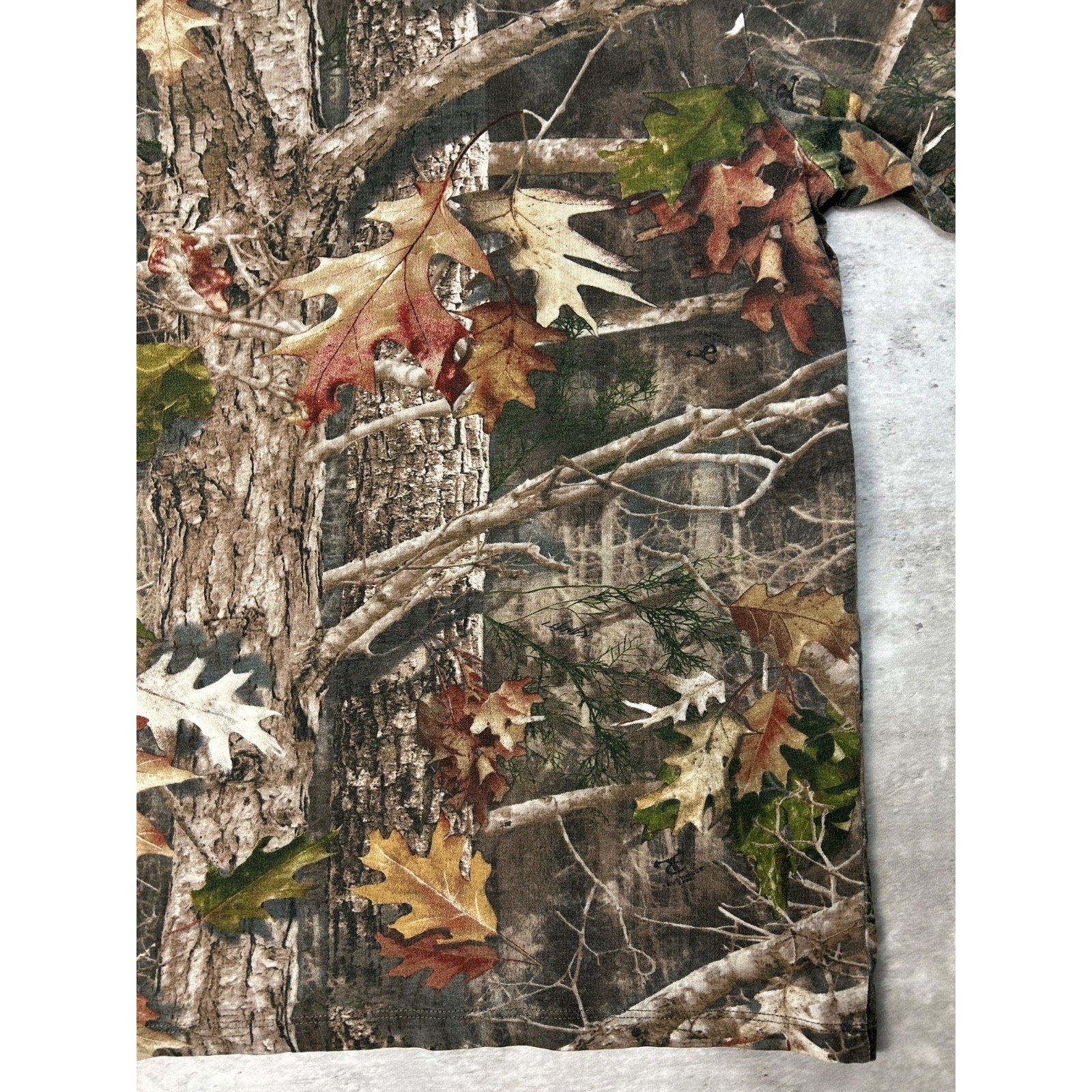 Vintage Red Head Tree Camo Hunting T-Shirt Size XL