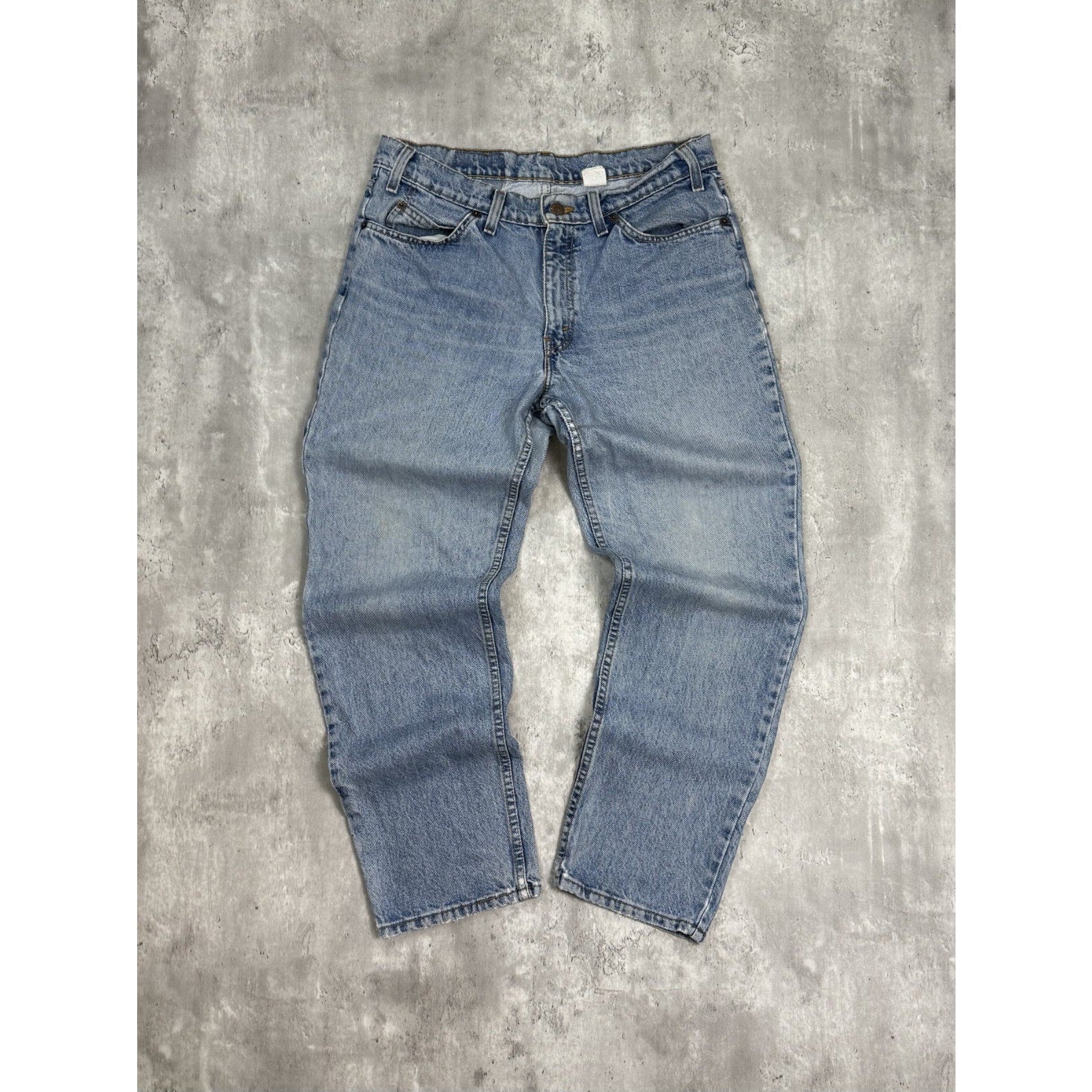 Vintage 80s/90s Levis Husky Orange Tab Light Wash Denim Pants Size 33