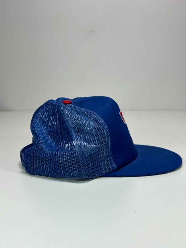 Vintage 80s/90s Texas Rangers MLB Embroidered Logo Trucker Snapback Hat OSFA