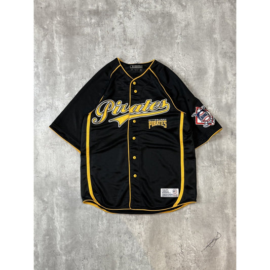 Vintage Pittsburgh Pirates MLB Stitched Tailsweep Spellout Jersey Size Medium