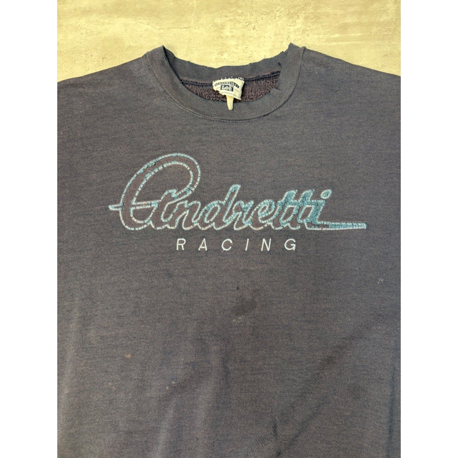 Vintage Andretti Racing F1 Embroidered Script Spellout Sweatshirt Size XL