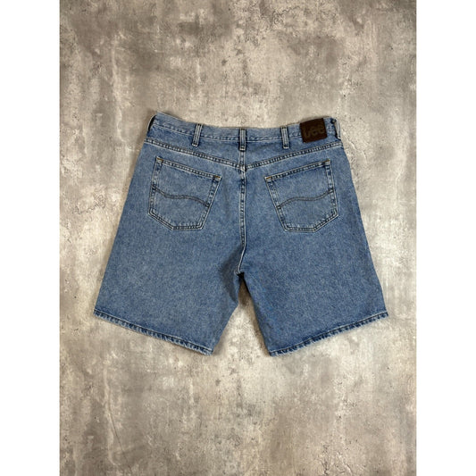 Vintage Lee Medium Wash Denim Shorts Size 40 Blue