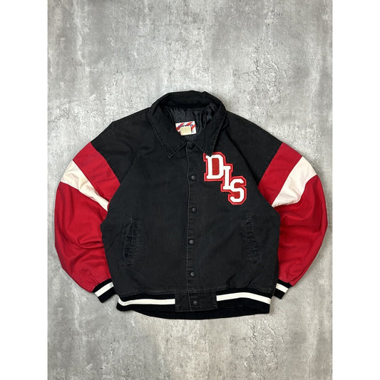 Vintage 90s Daytona Speedway Embroidered Varsity Style Bomber Jacket Size Large