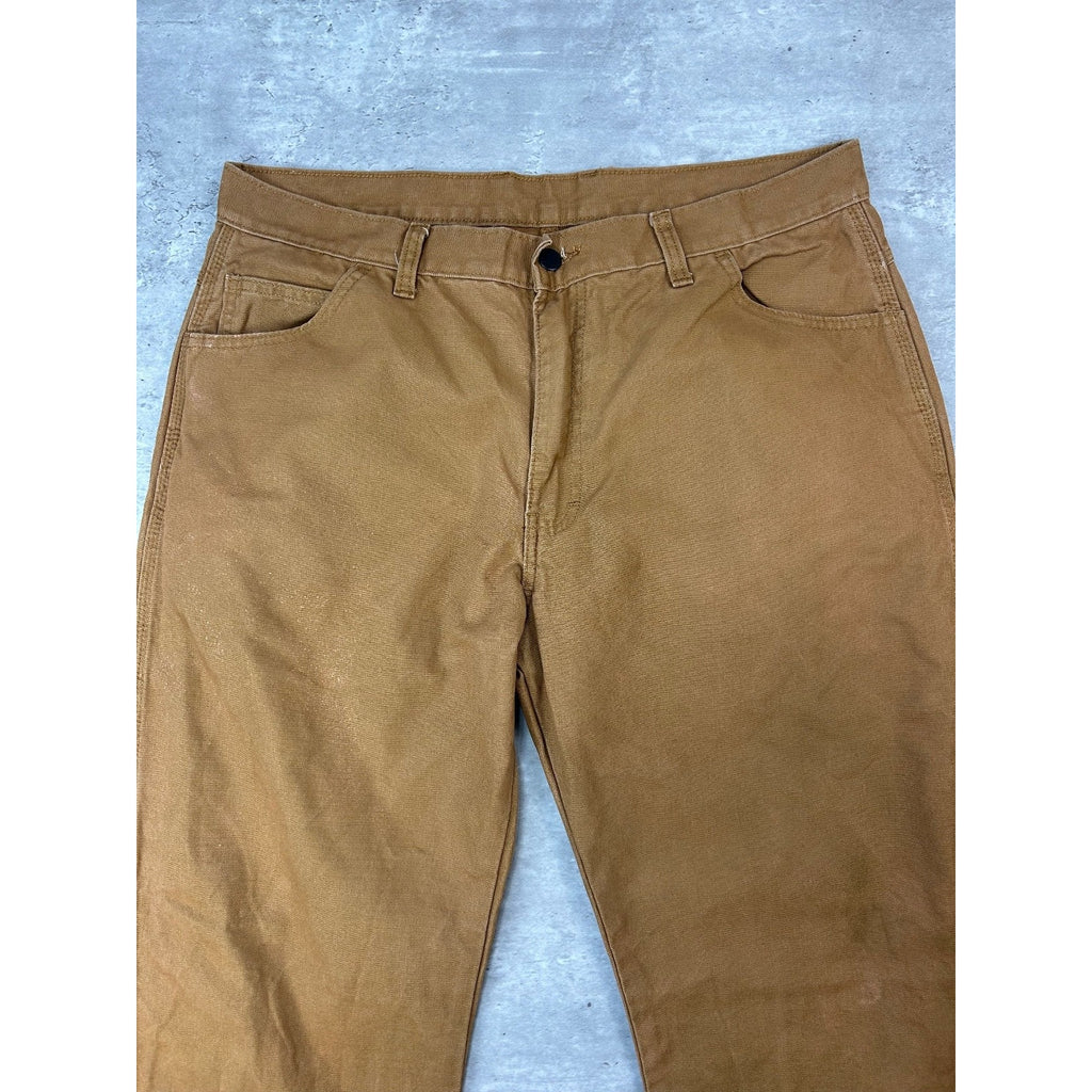 Dickies Canvas Workwear Carpenter Pants Size 36 Beige