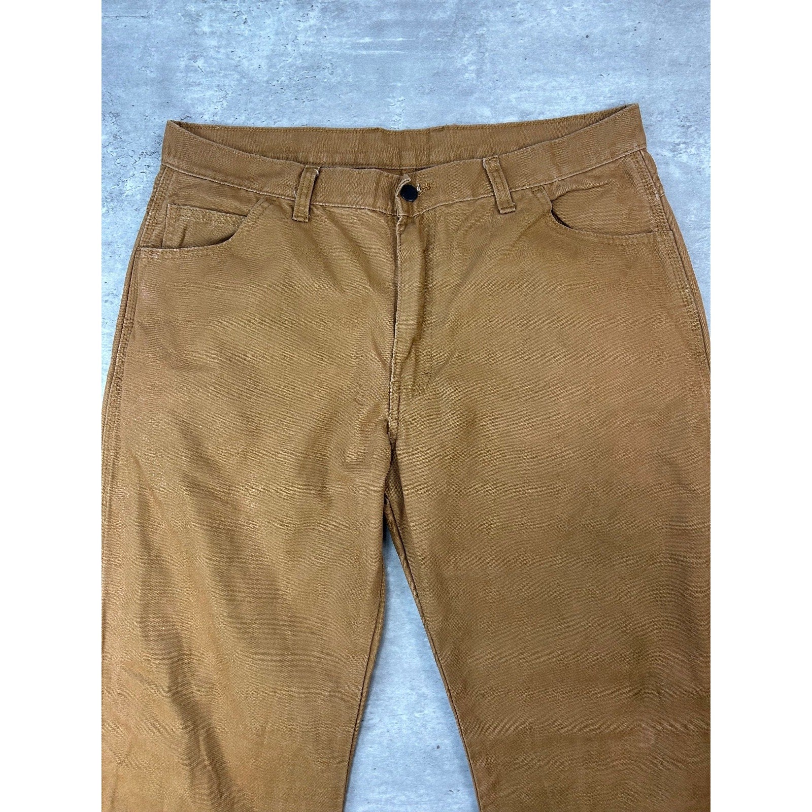 Dickies Canvas Workwear Carpenter Pants Size 36 Beige