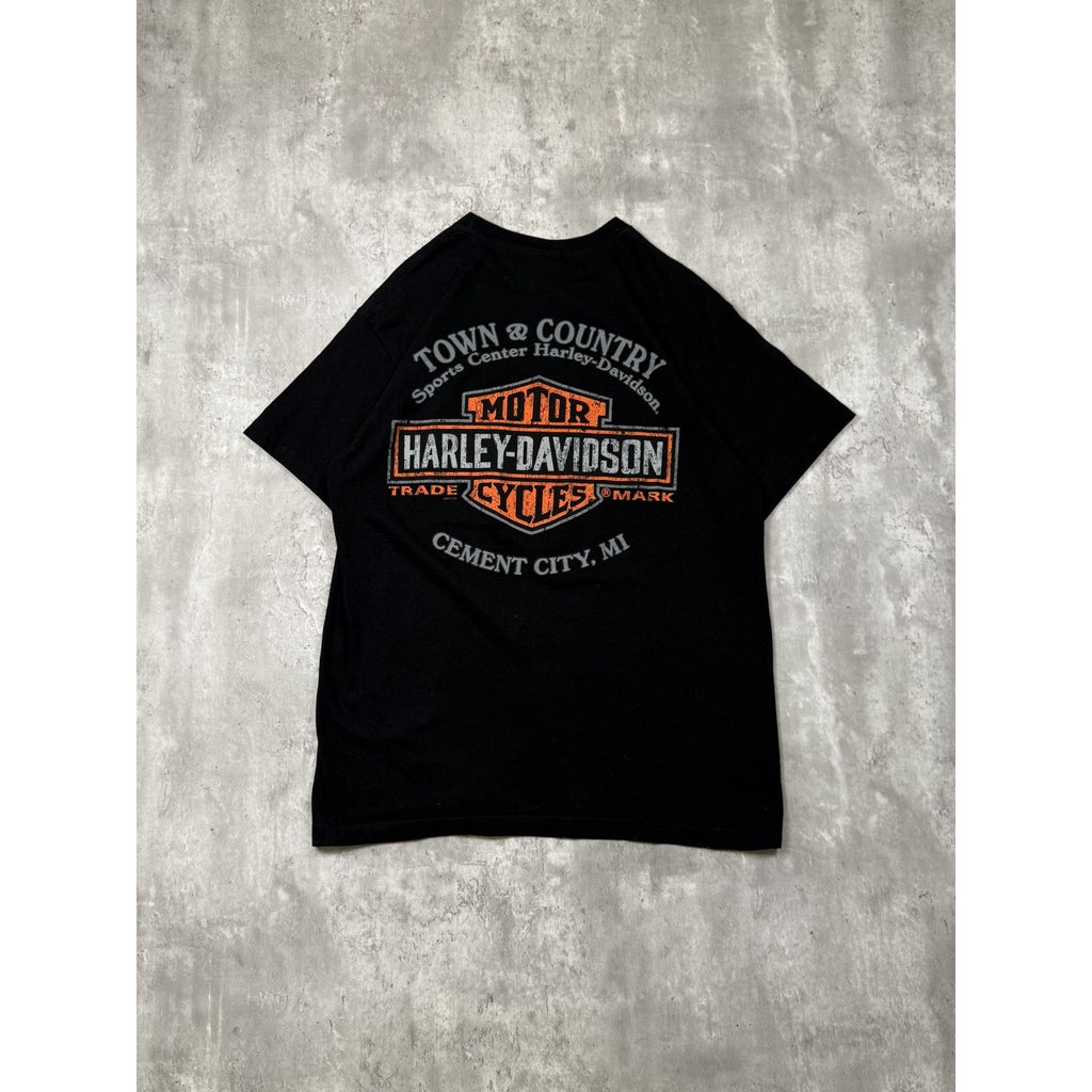 I Breathe Harley Davidson Screamin' Eagle Graphic T-Shirt Size Large