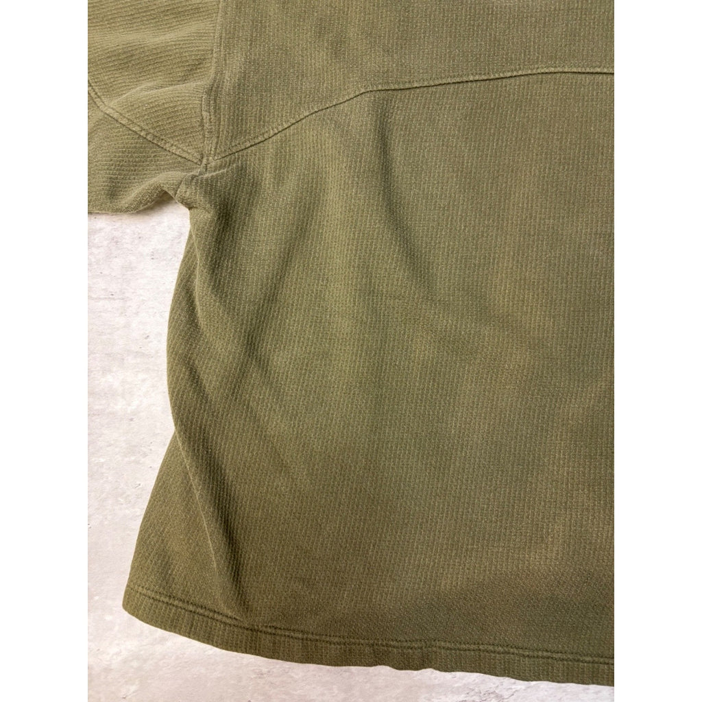 Vintage Malahu Blank Earth Tone Pullover Hooded Sweatshirt Size Large