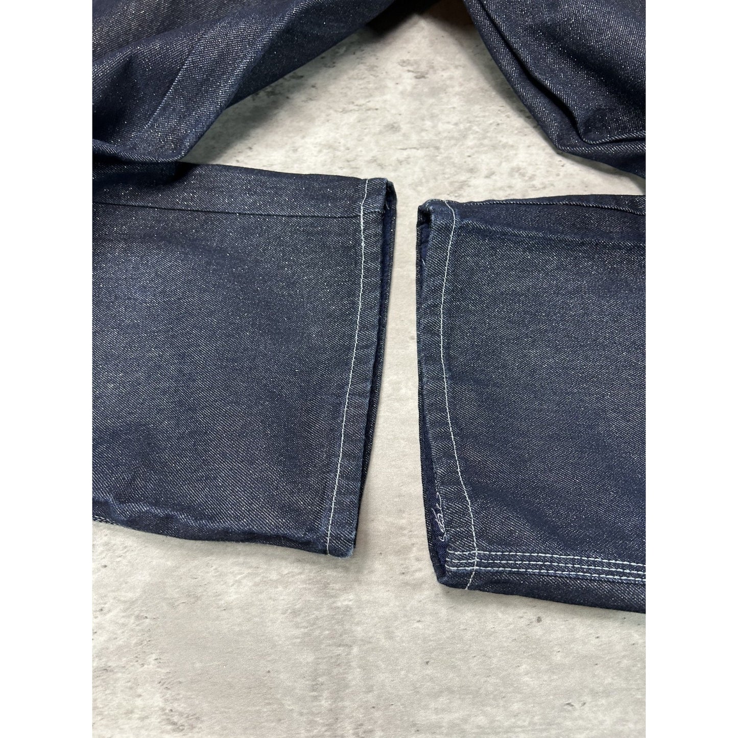 Vintage Y2K Southpole Dark Wash Sparkle Denim Workwear Style Carpenter Pants 31