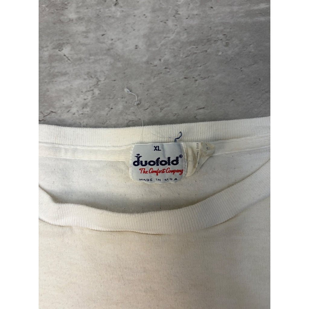 Vintage 80s/90s Duofold Blank Crewneck Lightweight Sweatshirt Size XL