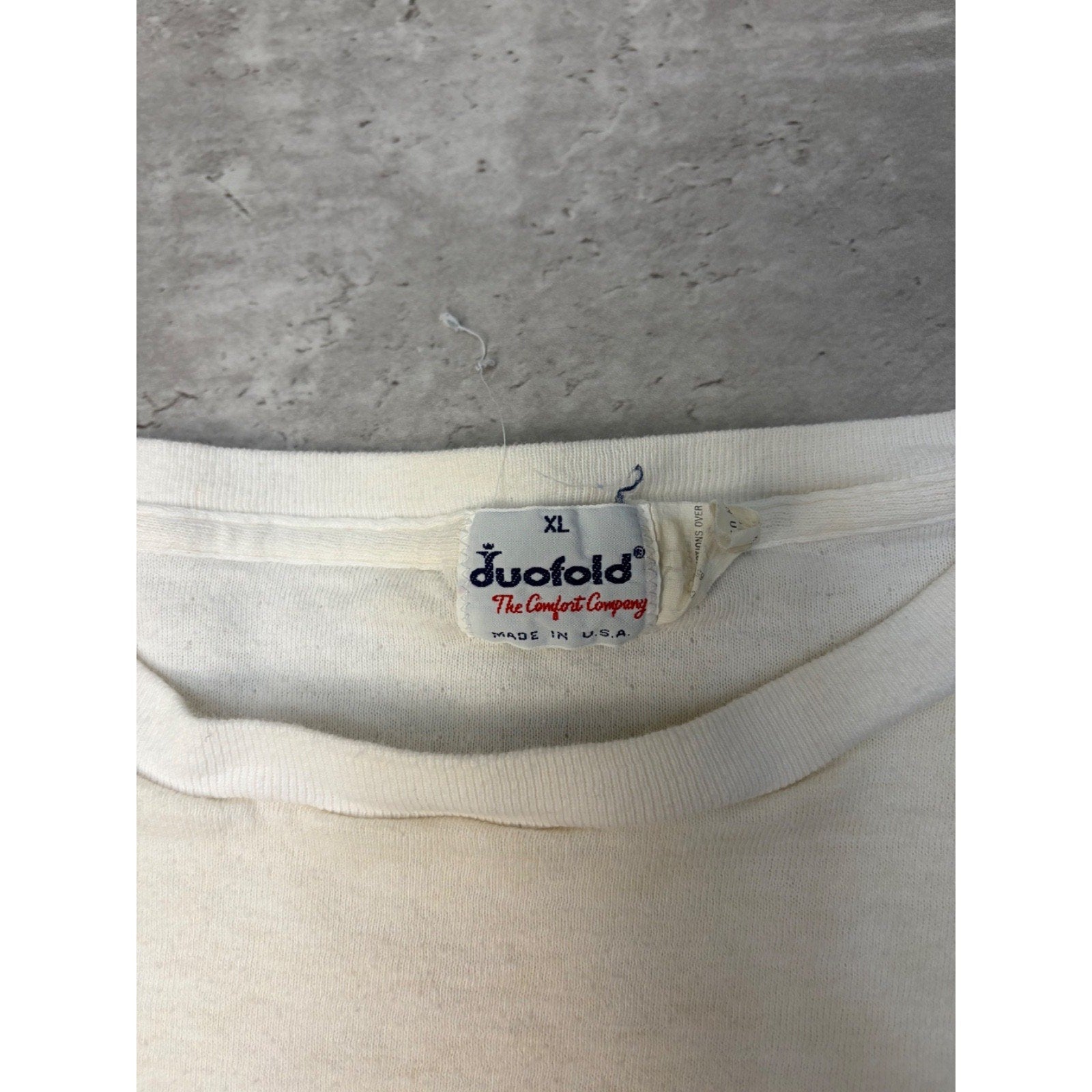 Vintage 80s/90s Duofold Blank Crewneck Lightweight Sweatshirt Size XL