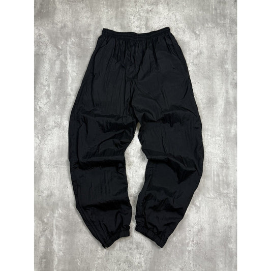 Vintage 90s Nike Tonal Embroidered Swoosh Nylon Track Pants Size Large