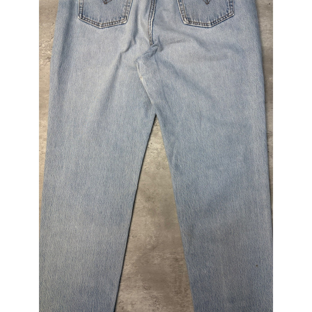 Vintage Levis 512 Red Tab Slim Fit Light Wash Denim Pants Size 33