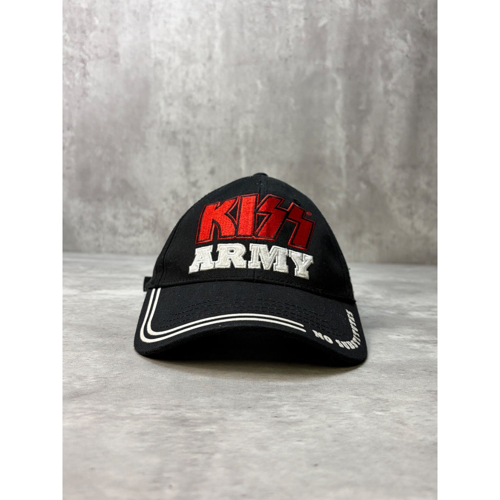 Vintage Kiss Army No Substitutes Rock Music Band Strapback Hat OSFA