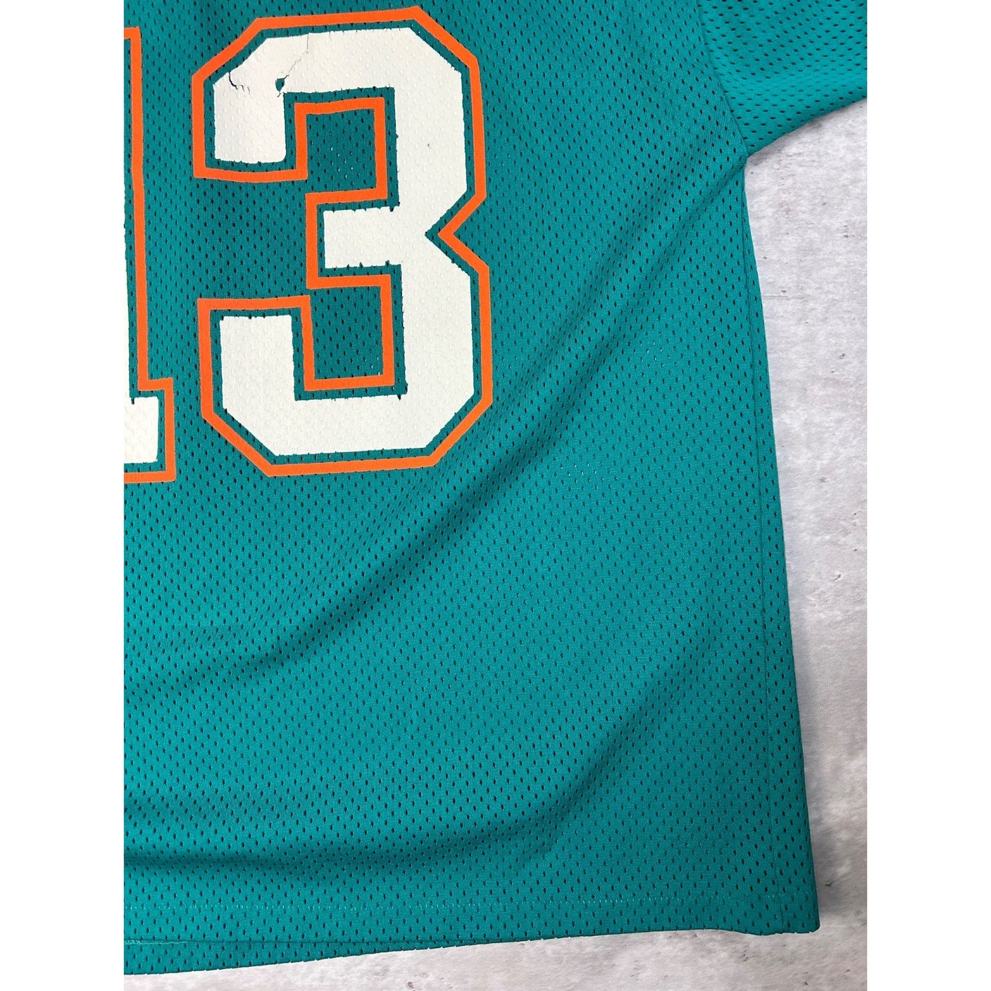 Vintage 90s Dan Marino #13 Miami Dolphins NFL Logo 7 Jersey Size Large