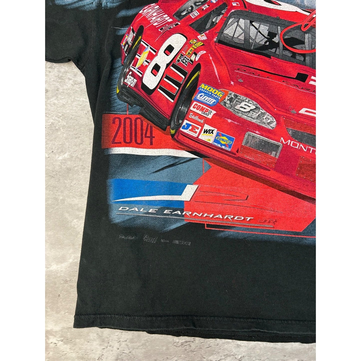 VTG Dale earnhardt Jr #8 Nascar Budweiser Racing All Over Print T-Shirt Size XL