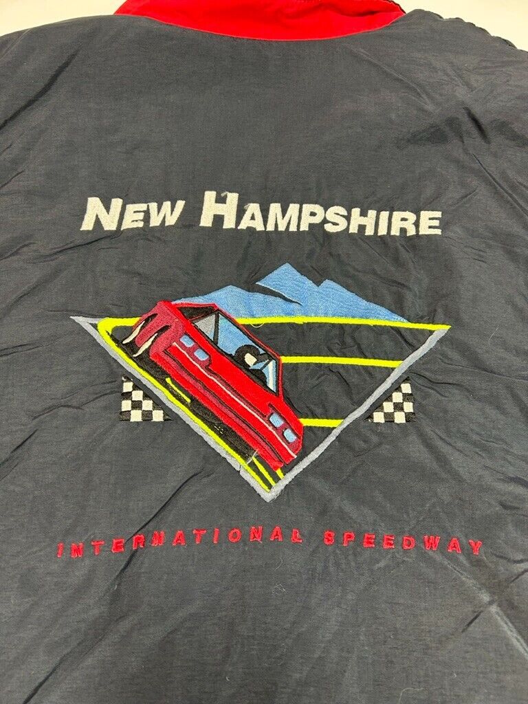 Vintage 90s New Hampshire International Speedway Embroidered Jacket Size XL