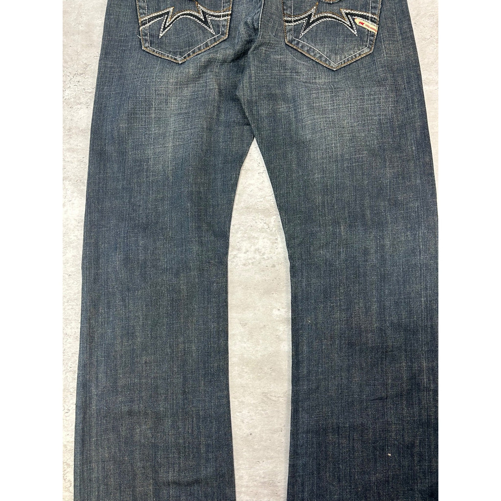 Vintage Y2K Parasuco Dark Wash Denim Straight Fit Pants Size 34