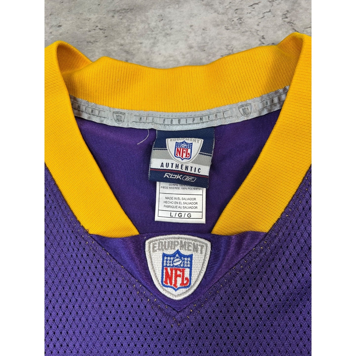 Brett Favre #4 Minnesota Vikings NFL Reebok Football Jersey Size Large