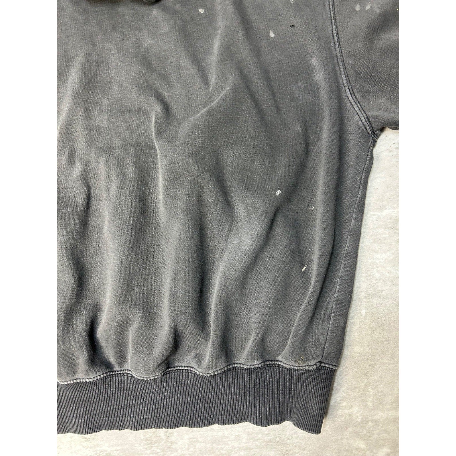 Vintage Harley Davidson Distressed Embroidered Logo Hooded Sweatshirt Size Large